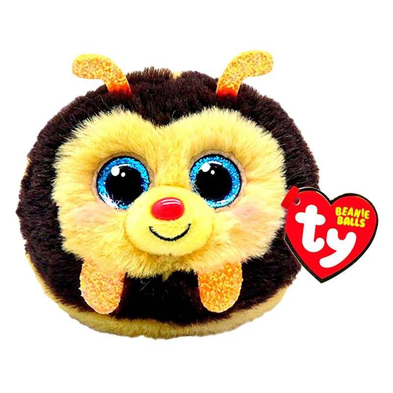 Ursinho de Pelúcia Abelha Zinger de 9cm Bolinha Ty Beanie Balls